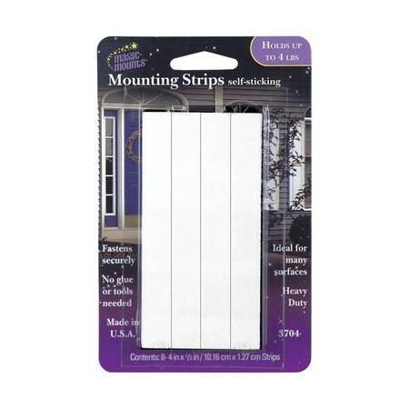 Magic Mounts Adhesive Mount Strip 4 lb 8 pk, 8PK 3704